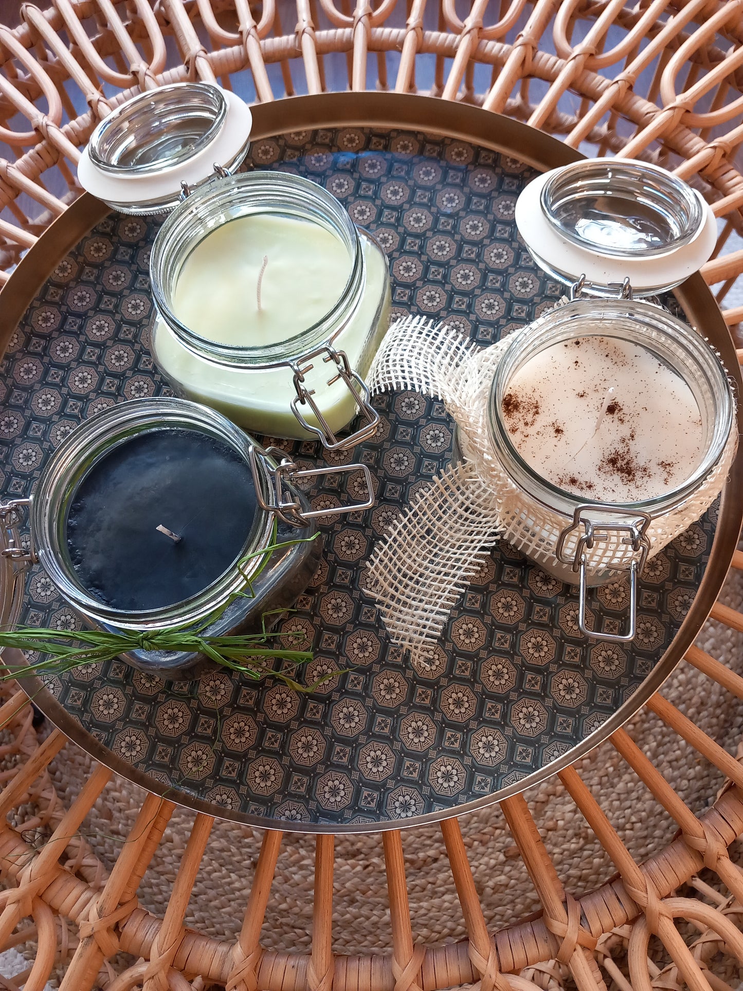 Bougies artisanales bocaux