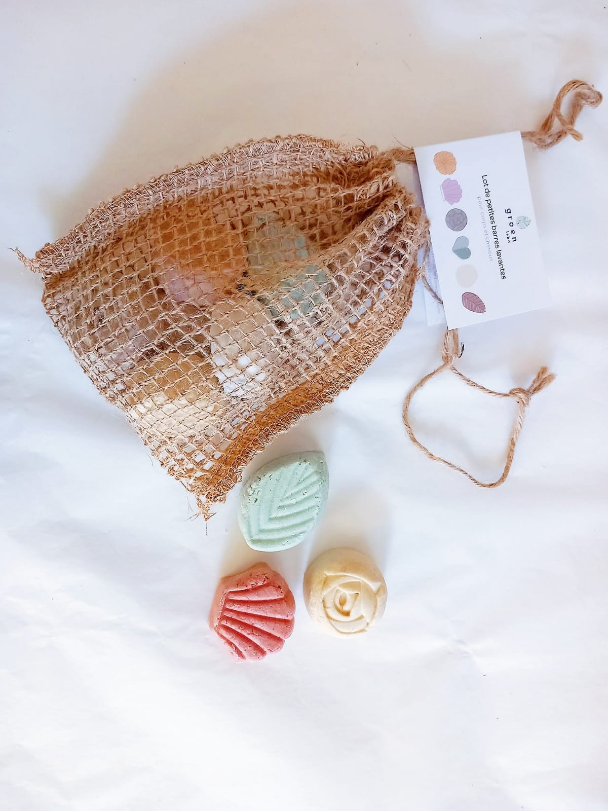 Lot de petites barres lavantes