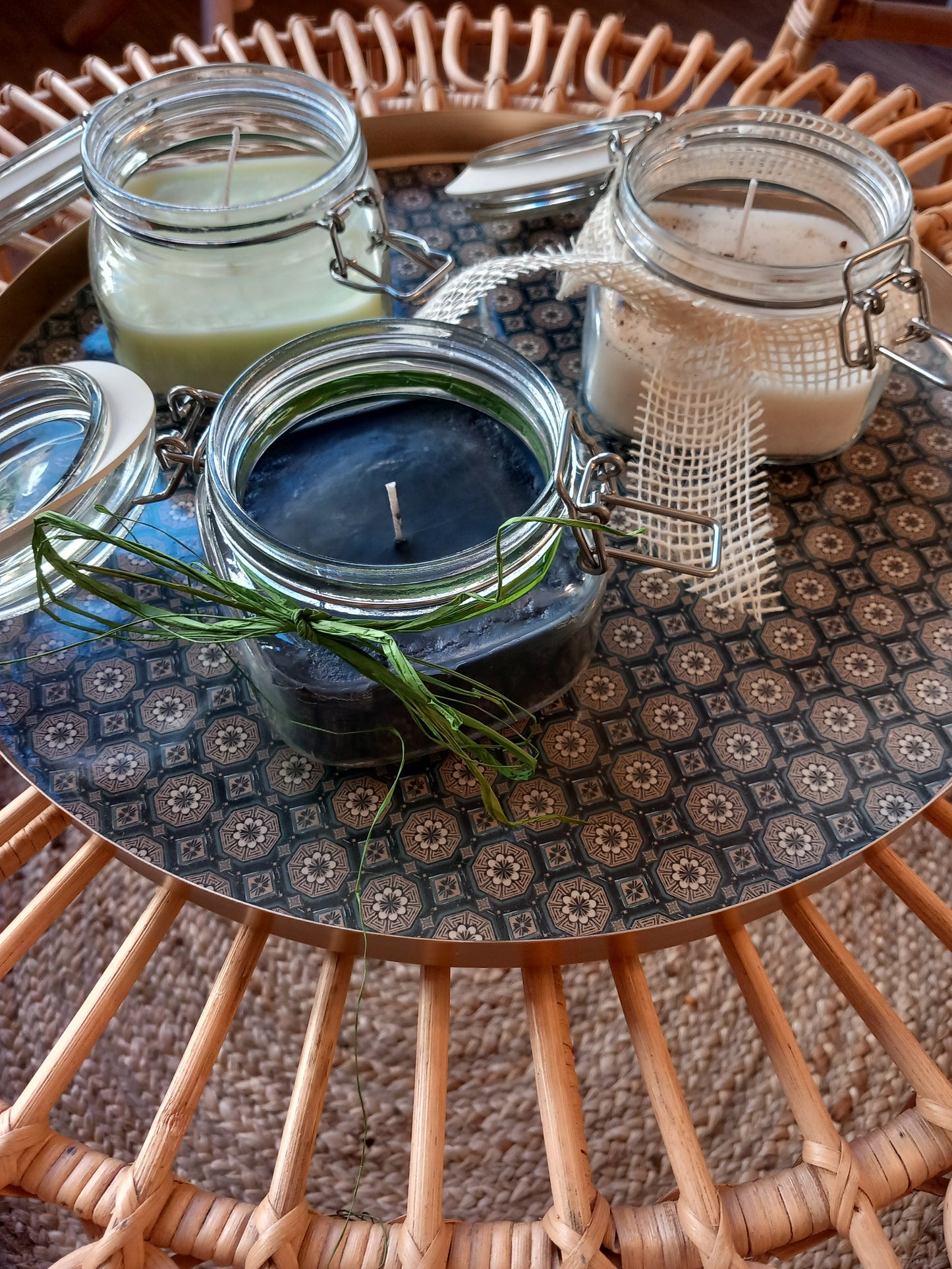 Bougies artisanales bocaux